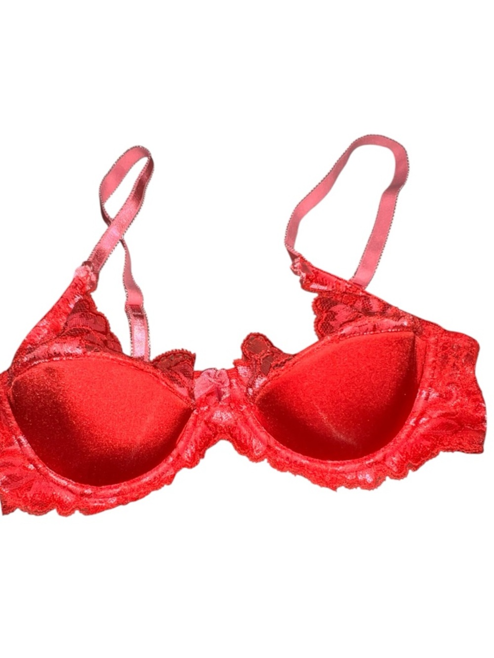 Adore Me Red Lace Underwire Bra - Women Intimates